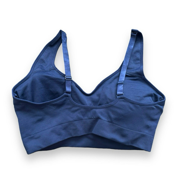 PUMA Seamless Convertible Adjustable Sports Bra Navy Blue Size XL NWOT - Picture 2 of 3
